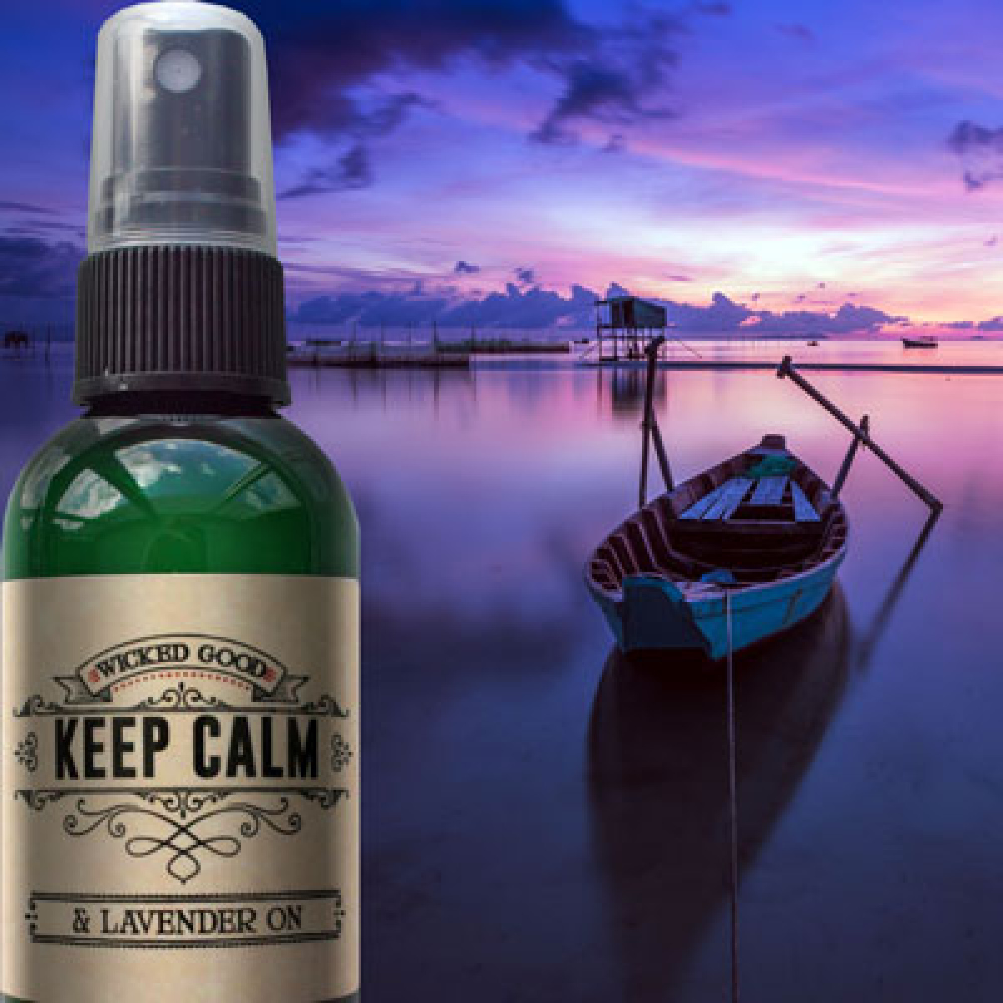 Wicked Good Keep Calm & Lavender On Spray