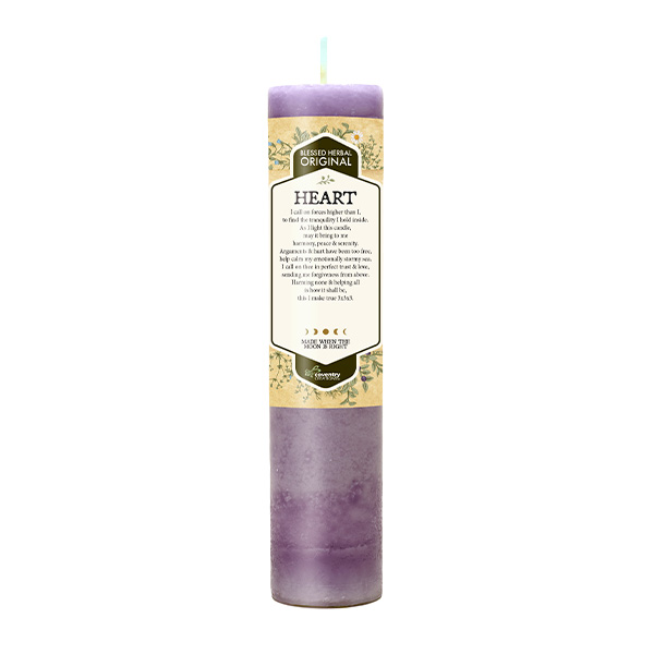 Blessed Herbal Heart Candle